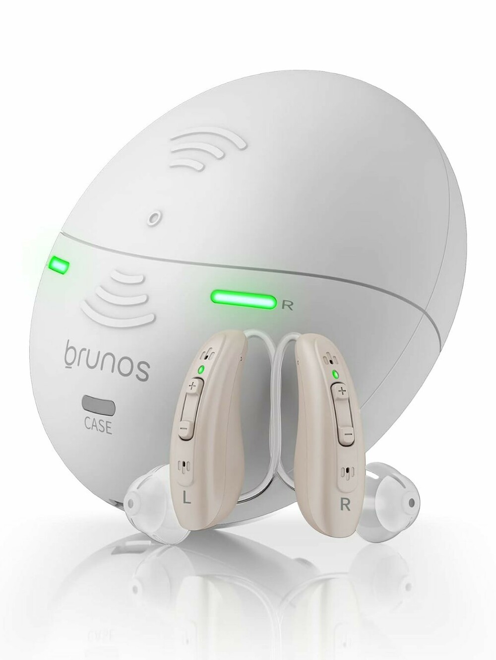 NEW Brunos OTC Adult Digital Hearing Aid Amplifier Small USA Design